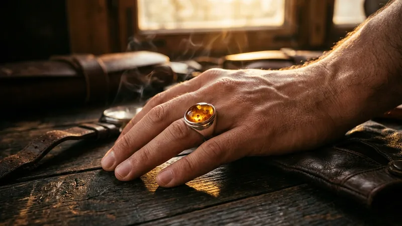 Bague ambre homme : guide pour bien choisir